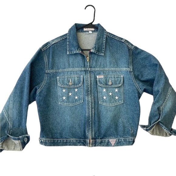 1990’s Vintage Guess Denim Jean Jacket - Picture 1 of 12